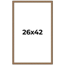26x42 Frame Gold Real Wood Picture Frame Width 1.25 inches | Interior Frame Depth 0.5 inches |
