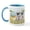 White/Blue Inside, variant on CafePress - Rowboat / Two Fawn Pugs Mug - 11 oz Ceramic Mug - Novelty Coffee Tea Cup