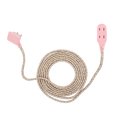 thumbnail image 1 of Globe Electric 9-ft Metallic Pink Fabric Extension Cord, 1 of 5