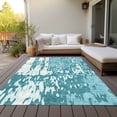 thumbnail image 6 of Addison Rugs Chantille Indoor/Outdoor Transitional Abstract Teal Washable Rectangle Rug, 9' x 12', 6 of 6