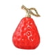 thumbnail image 2 of Estatua de pera, adorno artístico moderno, escultura de fruta coleccionable, figura de cerámica para comedor, entrada, tablero de coche, estantería. Rojo, 2 of 8