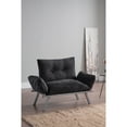 thumbnail image 3 of Metal Legs Futon Love Seat: Modern Style Compact Seating Solution for Apartments & Small Spaces, 3 of 6