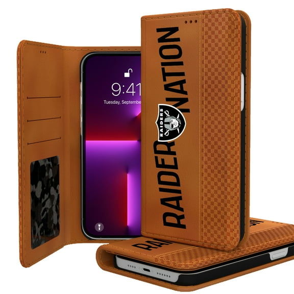 Keyscaper Brown Las Vegas Raiders iPhone Folio Case