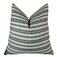thumbnail image 1 of Plutus Stone Manor Indigo Handmade Throw Pillow, (Double sided 20" x 26" Standard), 1 of 2