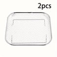 thumbnail image 1 of CUITING [2pcs Stainless Steel Air Fryer] 2pcs Stainless Steel Air Fryer Accessories Set | Stackable  Dishwasher Safe  Suitable for Oven and Air Fryer  Perfect for Healthy Holiday Baking, 1 of 6