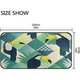 thumbnail image 3 of Coolnut Kitchen Rugs,Collage Parrot Non Slip Washable Cushioned Carpets Polyester AntiFatigue Comfort Porch Floor Mat Christmas Decoration 39×20 in, 3 of 7