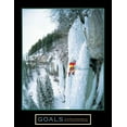 thumbnail image 2 of Unknown 12x14 White Modern Wood Framed Museum Art Print Titled - Ice Climber - Goals, 2 of 4