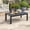 Black, variant on May in Color Outdoor Coffee Table Rectangle, Metal Patio Coffee Table for Balcony, Garden, Deck, Backyard, Beige