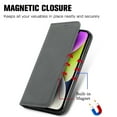 thumbnail image 4 of Feishell Wallet Case For iPhone 13, Magnetic Folio Card Slots Holder Kickstand Premium PU Leather TPU Shockproof Interior Protective Case [RFID Blocking] For iPhone 13, Gray, 4 of 10