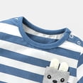 thumbnail image 3 of LYMAYTER Newborn Cotton T-Shirt Boys Girls Short Sleeved Crewneck Tees Infant Cartoon Pullover Shirt for 3-24M, 3 of 9
