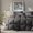 Solid Grey, variant on Hungarian Down Comforter Full/ Size,Hotel Style Bedding Comforter,750+ Fill Power,1200TC, Fabric, Grey Duvet Insert with 8 Corner Tabs