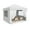 White, variant on WildBreak 10 x 10 feet Pop Up Canopy, with 4 Sidewalls, with One Button Push Setup - White