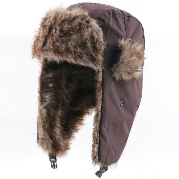 Unisex Men Women Russian Hat Trapper Bomber Warm Trooper Ear Flaps Winter Ski Hat Cap Headwear