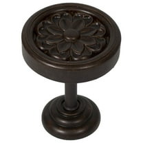 Urbanest Medallion Curtain Holdback – Elegant Drapery Tieback, Farmhouse Drapery Hardware for Stylish Window Treatments, 1 Piece, Mahogany