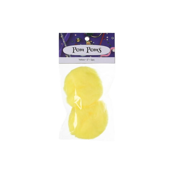 PA Ess Pom Pom 2" 2pc Yellow