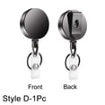 thumbnail image 1 of Retractable Badge Reel Metal Key Ring Clip Extendable ID Card Holder for Office School and Events, 1 of 7