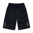 thumbnail image 4 of GXWEA Boys Shorts Quick Dry Athletic Running Shorts Boys Basketball Shorts With Zipper Pockets, 4 of 4
