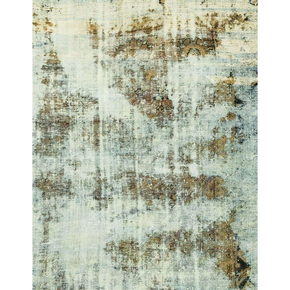 Ahgly Company Indoor Rectangle Abstract Tan Brown Gold Area Rugs, 2' x 5'