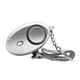 thumbnail image 1 of 1 llavero de alarma personal de sonido seguro con luz LED 130DB emergencia mujeres Plata jinwen alarma personal con luz, 1 of 8