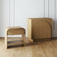 thumbnail image 7 of Nathan James Iris Mid-Century Modern Nightstand with Drawer, Wooden Bedside Table for Bedroom or Living Room with Rounded Silhouette, 7 of 7