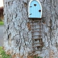 thumbnail image 5 of Visland Miniature Fairy Home Windows and Door, Fairy Garden Door Windows Ornaments,Tree Statues Mystical Door for Tree Trunk Yard Garden Decoration, 5 of 6