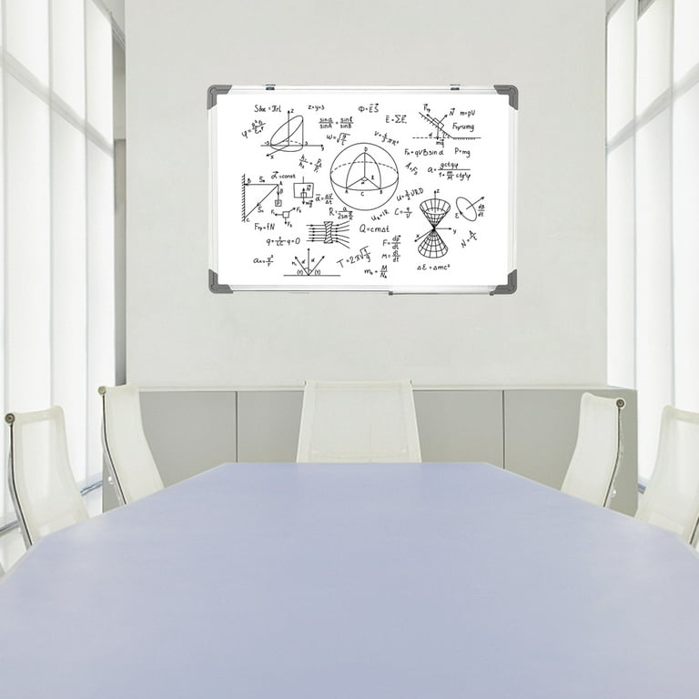 Tempered Glass Dry Erase Write On Board Set 23.63″ X 35.44″ Red w