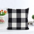 thumbnail image 3 of 18x18 inch Retro Style Plaid Decorative Throw Pillow Case Cushion Cover Pillowslip Protector Bedroom Couch Sofa Bed Patio Chair Home Car Decor, 3 of 5