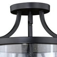 thumbnail image 6 of Holbrook 15.75-in W Bronze Bulb Semi Flush Mount Ceiling Light Clear Glass, 6 of 9
