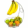 thumbnail image 2 of Colgador de plátanos cromado 2 en 1, soporte para frutero, cesta, gancho para cocina, 2 of 8