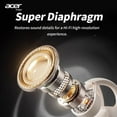 thumbnail image 3 of Acer Bluetooth 5.4 Open Ear Clip-On Earbuds - HiFi Stereo, Type-C Fast Charge, Ultra-Long Standby - Wireless Headphones for Workout & Running, Beige, 3 of 11