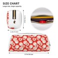 thumbnail image 3 of Uemuo Tomatoes Printed Leather Pencil Case, Pencil Pouch, Portable Pencil Bag, Pen Case for& Office, 3 of 7