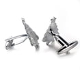 thumbnail image 3 of Mancuernas de Plata Fernando para Hombres Elegante Forma Motocicleta Puño, 3 of 4
