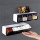 thumbnail image 5 of Caja de almacenamiento de condimento de la cocina Montado en la pared Contenedores sin impermeables Combinación de agua Gadget para pimienta de sal Spice Azúcar negro transparente Monstrate HA011812-03, 5 of 7