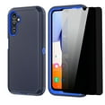 thumbnail image 1 of Aggxpf Galaxy A14 5g Case with Anti Spy Tempered Screen Protector (2 Pack), Heavy Duty Protective Phone Case, Shockproof Phone Cover for Galaxy A14 5G, Dark Blue, 1 of 5