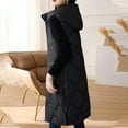 thumbnail image 4 of Spring Saving GaThRRgYP Cardigan for Women Plus Size,Women Warm Pocket Hooded Coat Long Jacket Winter Sleeveless Down Parkas, 4 of 7