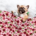 thumbnail image 3 of Naloa Rose Flowers Dog Blanket, 3 Sizes Cat Blanket for Indoor Cats Large Medium Small Dog Gifts-Small, 3 of 8