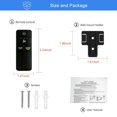 thumbnail image 5 of TX028C-S Ceiling Fan Remote Control Replacement for Hampton Bay Home Decorators Collection, 3-Speed Light Dimmer and Color-Changing, 4 Dip Switches Replacement for A25-TX028C-S (Remote Only), 5 of 8