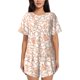 thumbnail image 1 of Balery Simple Fruit Conjunto de Pijama para Mujer con Estampado, Dos Piezas de Manga Corta y Shorts, Ropa de Dormir Suave con Cuello Redondo y Bolsillos-Medium, 1 of 6