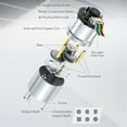 thumbnail image 4 of JGB37-520 Hall Encoder Miniature DC Geared Motor 6V 12V Forward And Reverse 6RPM~1590RPM With Speed Measurement ,Low Noise - 18RPM_12V BRACKET MOTOR, 4 of 6