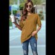thumbnail image 4 of Camiseta Básica de Corta con Cuello en V en Amarillo S, 4 of 5