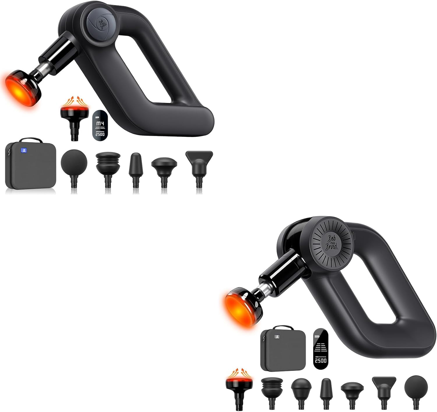 Pro Plus Massage Gun with Heat and D6 Pro Plus Massage Gun with Heat