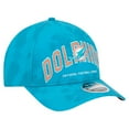 thumbnail image 3 of Men's New Era Aqua Miami Dolphins Tie Dye Fade 9Forty M-Crown A-Frame Adjustable Hat, 3 of 5