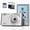 Silver, variant on KEEPBERRY 4K Compact Digital Camera,Auto Focus 16x Zoom, 64GB TFCard, Lightweight, Silver, for Teens