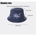 thumbnail image 6 of SikaFu Spring and summer cowboy basin hat tie-dyed sunblock bucket hat outdoor leisure fisherman hat sunshade hat, 6 of 6