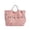 Pink, variant on Corduroy Tote With Embroidered Letter Design Casual Shoulder Handbag For Daily Use