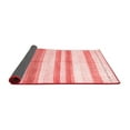 thumbnail image 2 of Ahgly Company Indoor Round Solid Red Modern Area Rugs, 4' Round, 2 of 4