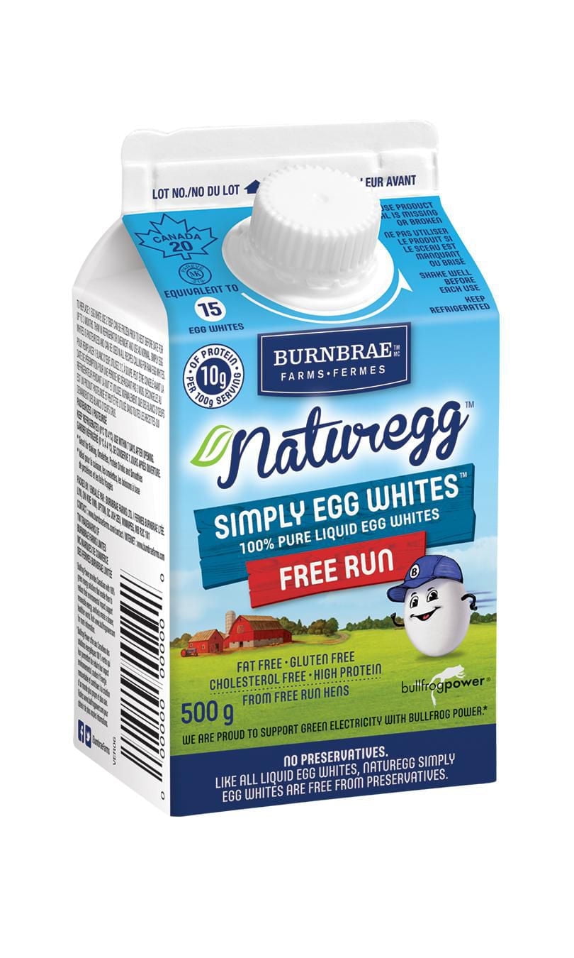 Naturegg Simply Egg Whites™ Free Run Burnbrae Farms, 500g