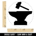thumbnail image 2 of Hammer and Anvil Blacksmith Icon Self-Inking Rubber Stamp Ink Stamper - Pink Ink - Small 3/4 Inch, 2 of 7