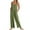Green, variant on Women's Casual Loose Sleeveless Jumpsuit - Adjustable Straps Wide Leg, Pockets, Versatile for Daily Travel, Soft Comfortable Fabric - All Seasons
