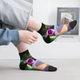 thumbnail image 6 of Uemuo Colorful Tire Tunnel Park Printed Crew Socks, Moisture-Wicking Socks, Athletic Socks for Men Breathable Cushion Socks Casual Sport Socks for Running Traveling, 6 of 6